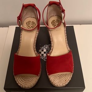 Vince Camuto Suede Wedge Espadrilles size 9M
